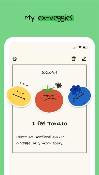 Captures d'écran de My Veggie Diary