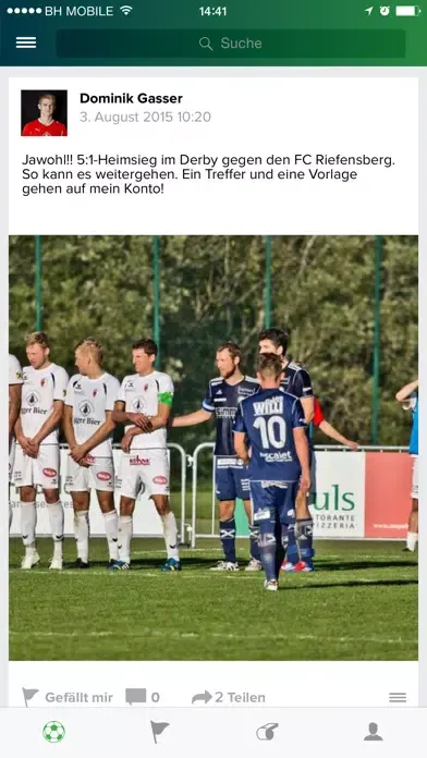 Capturas de pantalla de WeAreFootball.com – Fussball hat nun ein Zuhause.