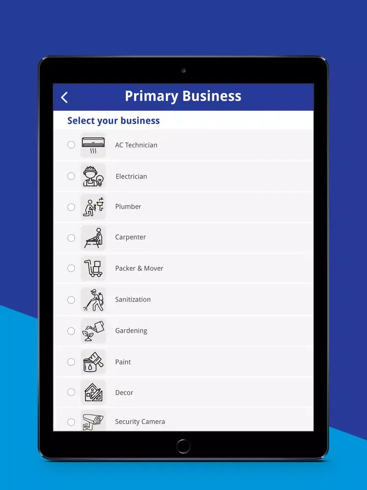 Wafarnalak Supplier App iPad 应用截图