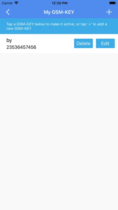 Ảnh chụp màn hình của GSM-KEY-ACCESS