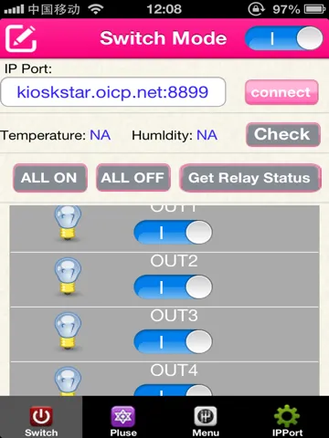 WIFI-RELAY8 iPad  Screenshots