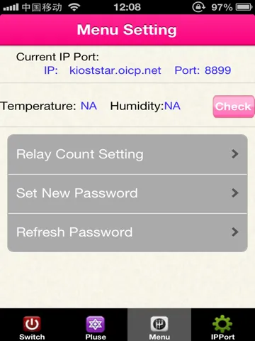 WIFI-RELAY8 iPad  Screenshots