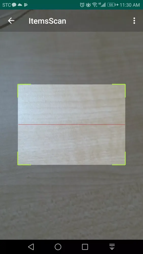 Ảnh chụp màn hình của Scan Items