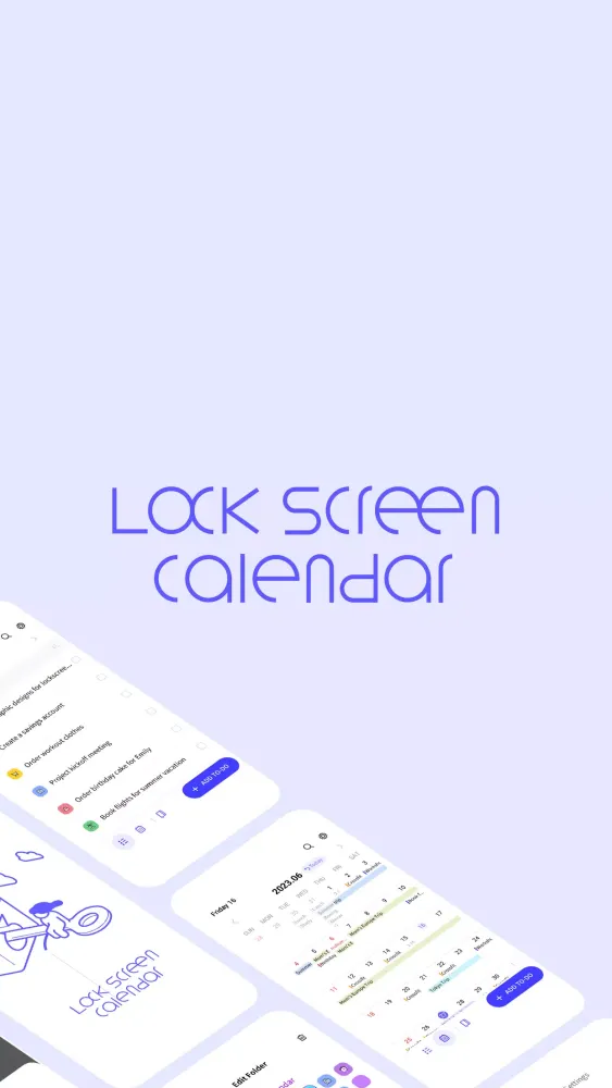 LockScreen Schedule - Calendar Screenshots