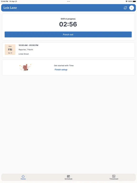 Time by Wagepoint iPad  Screenshots