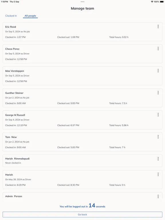 Time by Wagepoint iPad  Screenshots
