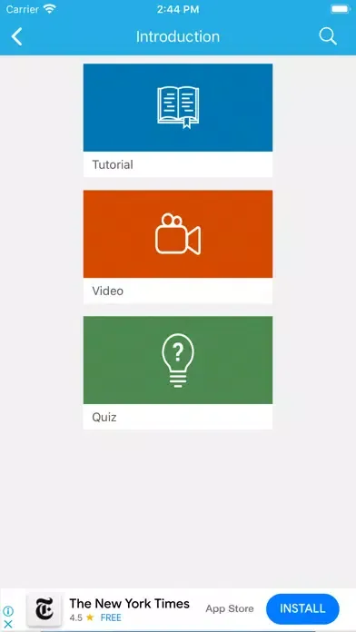 Capturas de tela do GoLearningBus University