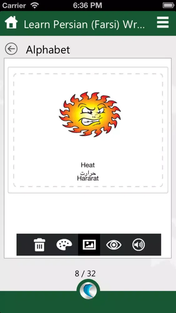 Capturas de pantalla de Learn Persian (Farsi) Writing by WAGmob