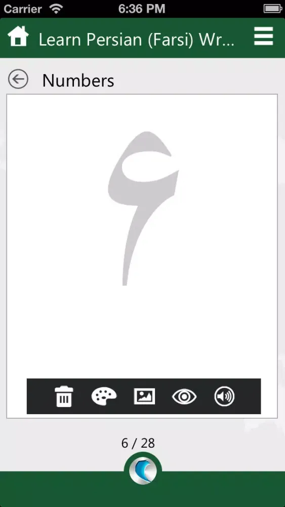 Capturas de pantalla de Learn Persian (Farsi) Writing by WAGmob