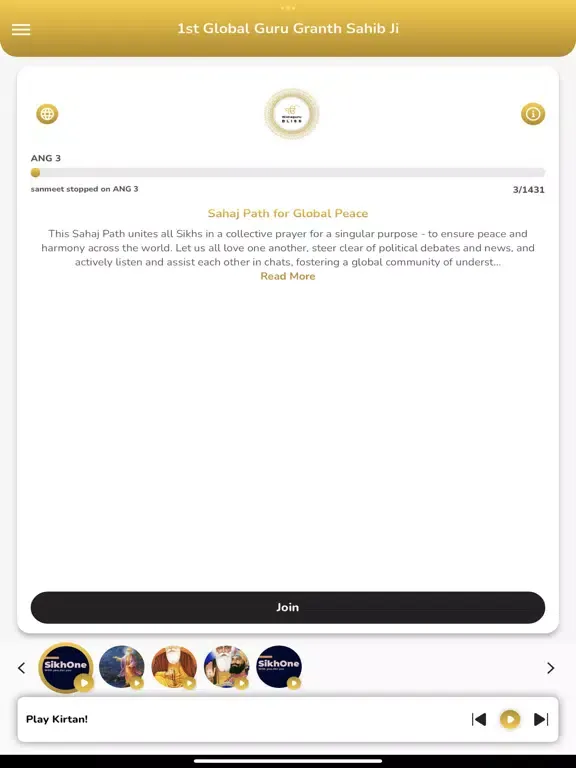 Waheguru Bliss iPad 应用截图