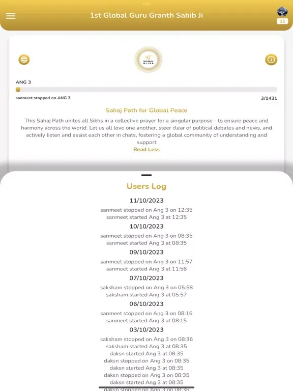 Waheguru Bliss iPad 应用截图
