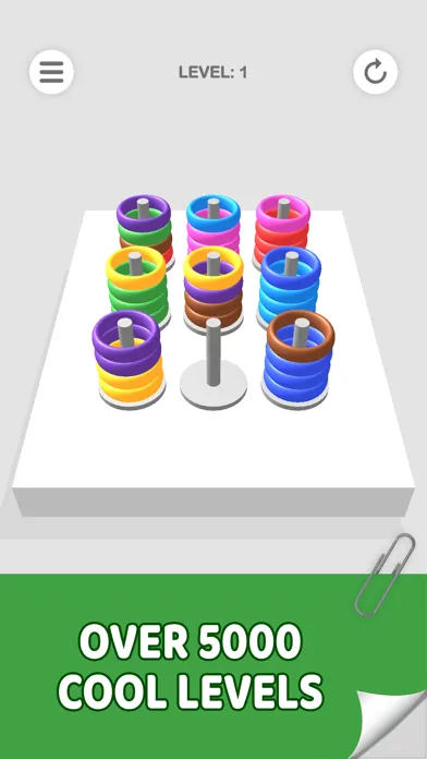 Ảnh chụp màn hình của Ring Stack - Color Sort
