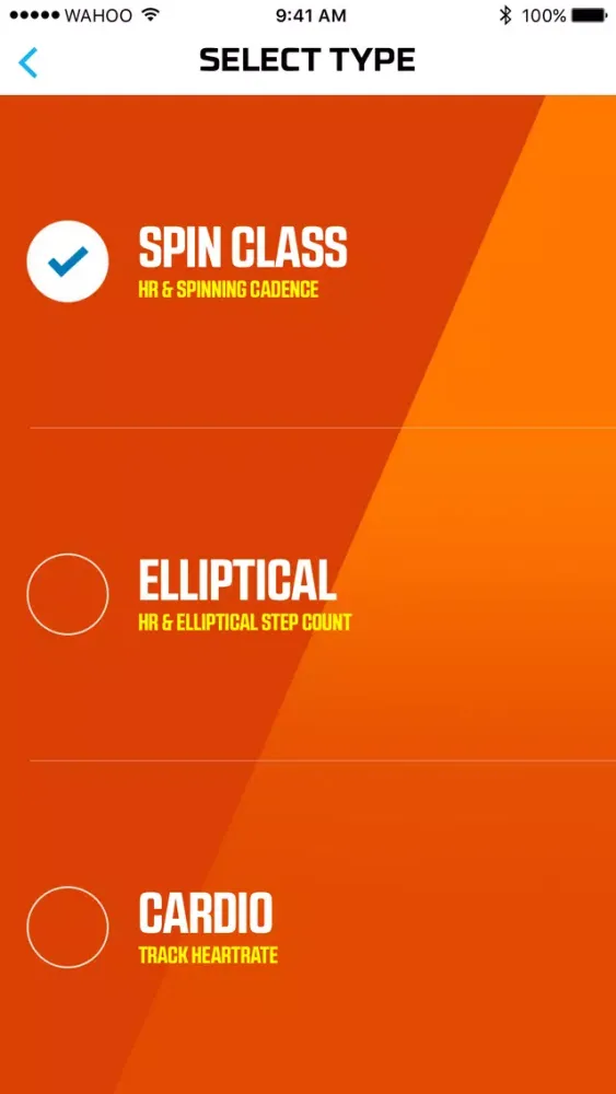 Capturas de tela do Wahoo RunFit