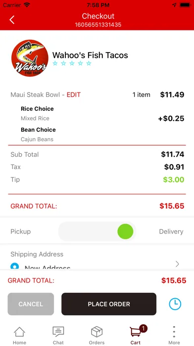 Wahoo's LV سکرین شاٹس