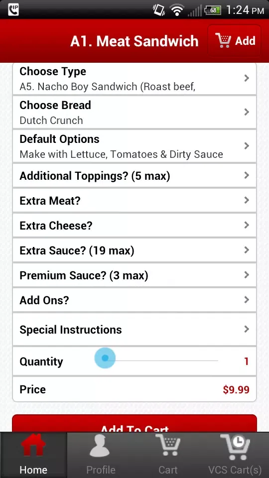 Zrzuty ekranu Waiter.com Food Delivery
