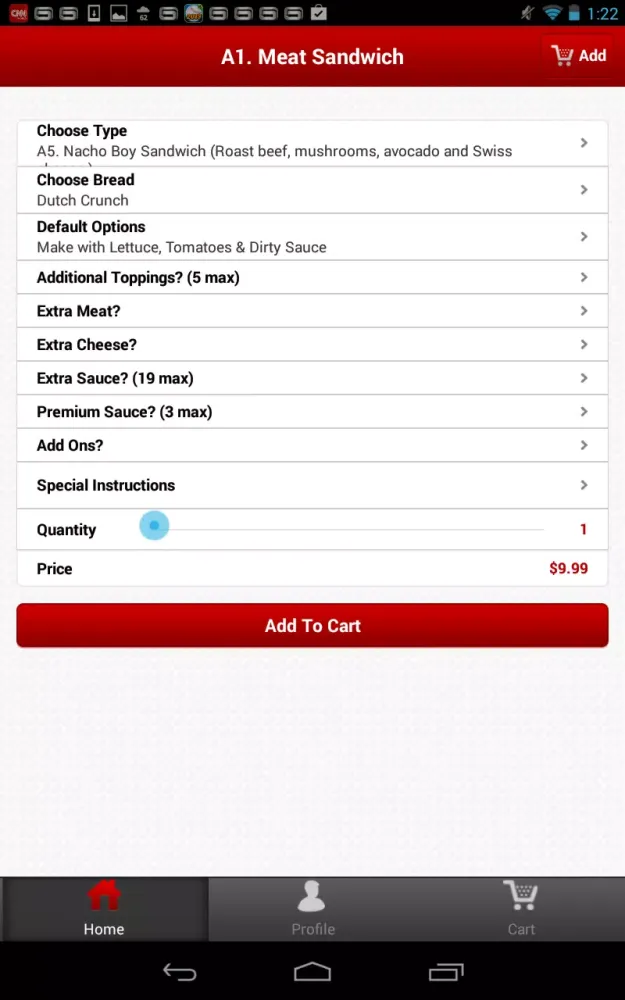 Zrzuty ekranu Waiter.com Food Delivery