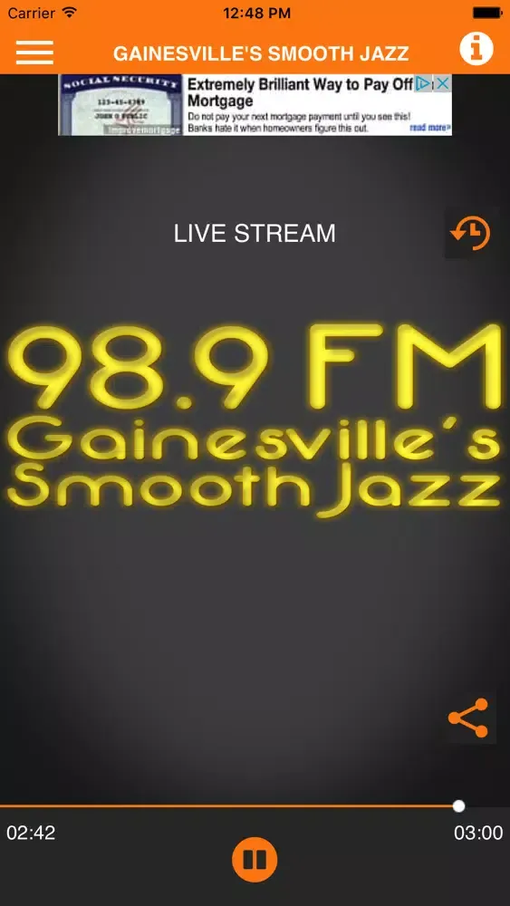 Captures d'écran de Smooth Jazz 98.9 FM