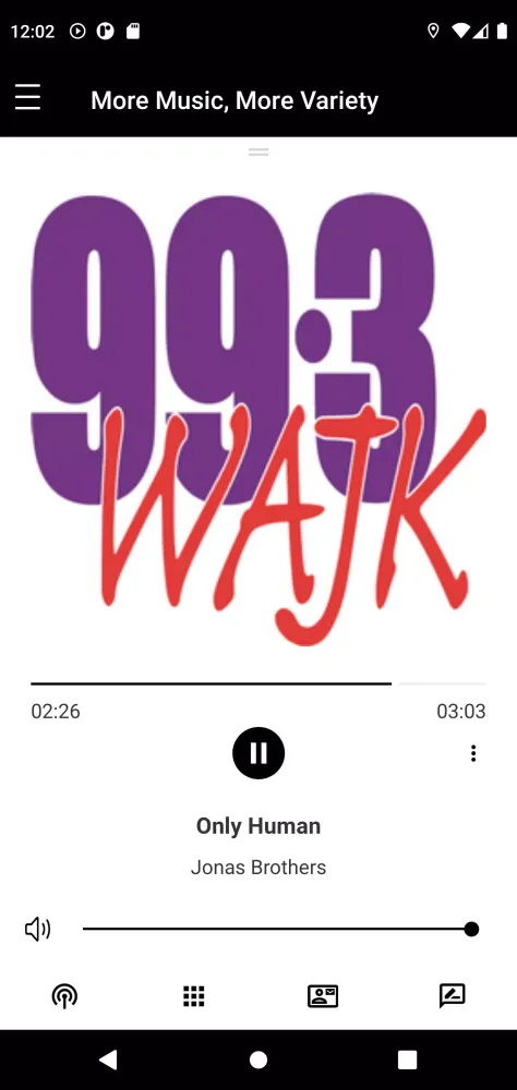 Tangkapan skrin 99.3 WAJK