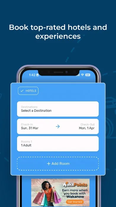 Wakanow: Flights, Hotels, Cars سکرین شاٹس