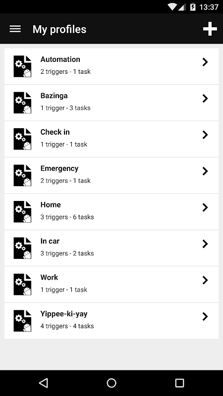 Droid Automation Ekran Görüntüleri