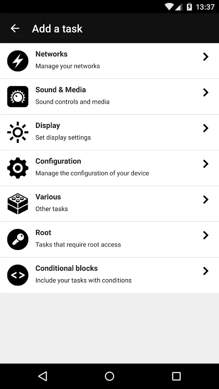Droid Automation PRO Screenshots