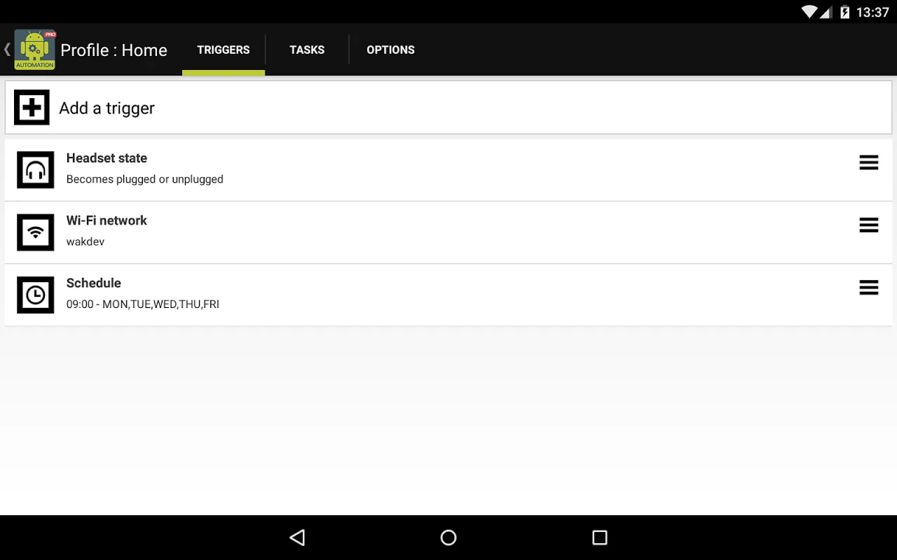 Droid Automation PRO Screenshots