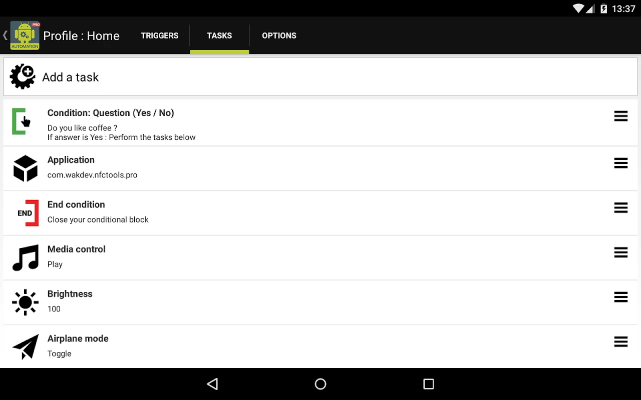 Droid Automation PRO Screenshots