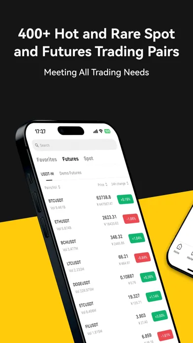 Captures d'écran de WEEX - Buy Bitcoin & Crypto