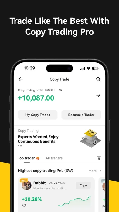 Captures d'écran de WEEX - Buy Bitcoin & Crypto