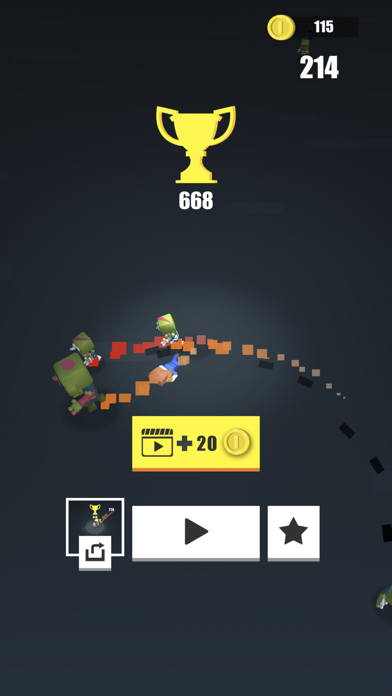 Tangkapan skrin Zombie Rush！