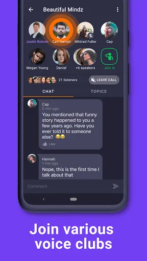Captures d'écran de Wakie Voice Chat: Make Friends