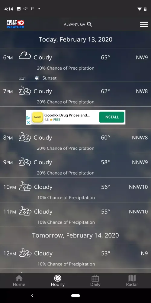 WALB First Alert Weather Screenshots
