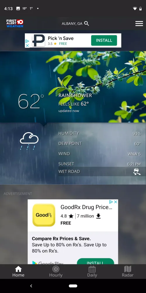 WALB First Alert Weather Screenshots