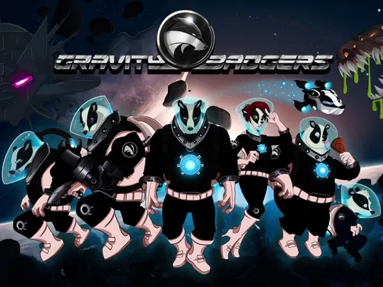 Tangkapan layar Gravity Badgers iPad 