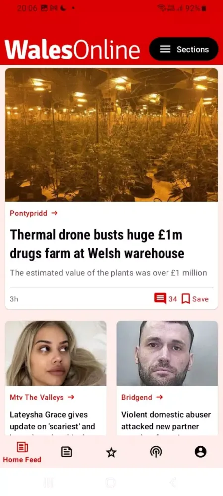Ảnh chụp màn hình của Wales Online