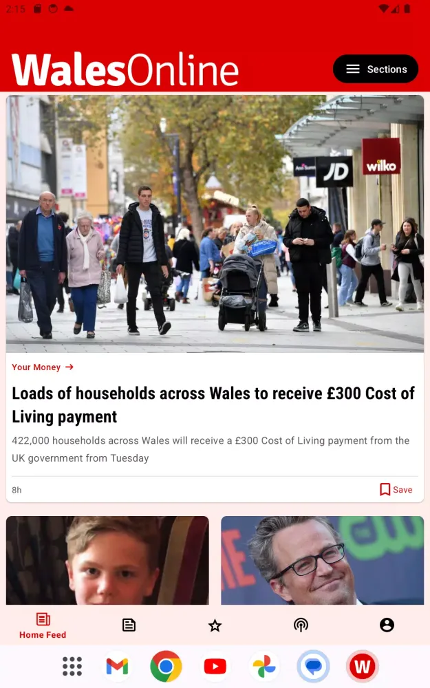 Ảnh chụp màn hình của Wales Online