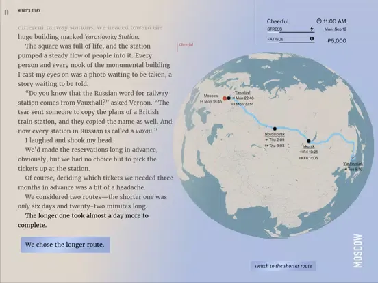 Zrzuty ekranu Wanderlust: Transsiberian iPad 