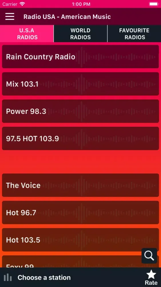 Radio USA Music News Sports FM Ekran Görüntüleri