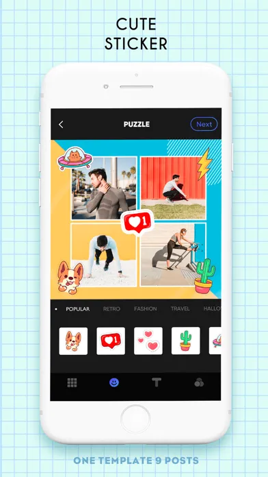 Screenshot di GridArt - Photo Crop Editor