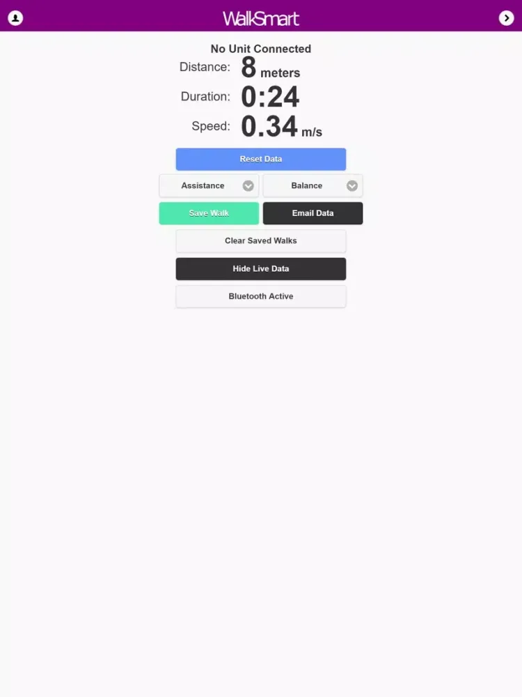 WalkSmart App iPad Screenshots