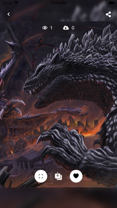 Captures d'écran de HD wallpaper for Godzilla