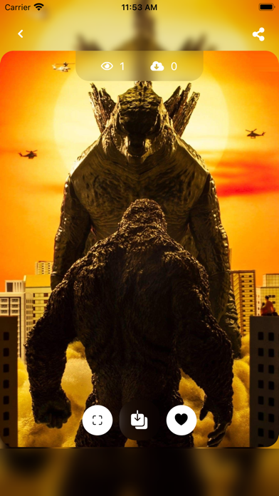Captures d'écran de HD wallpaper for Godzilla