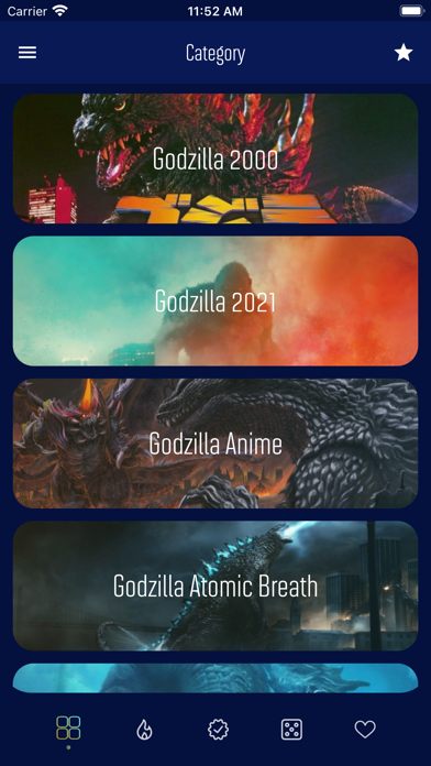 Captures d'écran de HD wallpaper for Godzilla