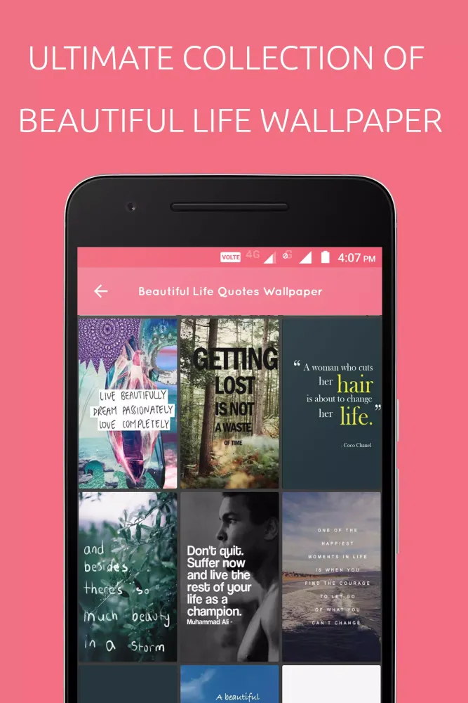 Beautiful Life Quotes Wallpaper スクリーンショット