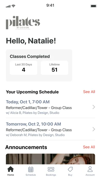 Pilates by Design Screenshots