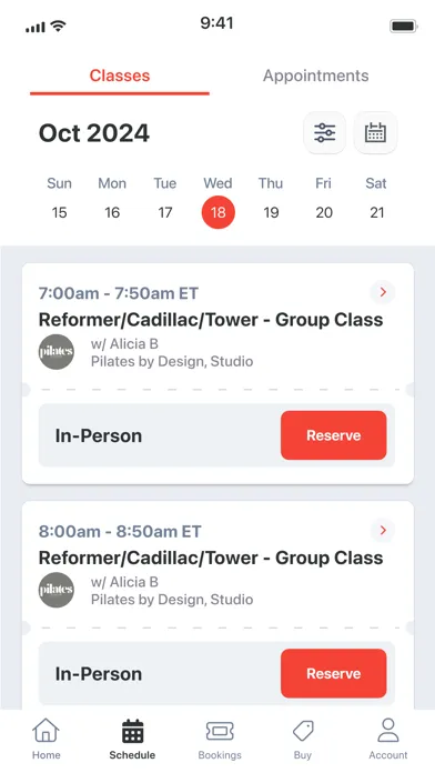 Pilates by Design Screenshots
