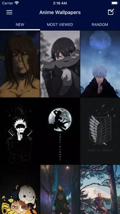Ảnh chụp màn hình của Anime Wallpaper for Otaku