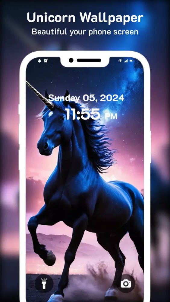 Tangkapan layar Unicorn Wallpaper - Background