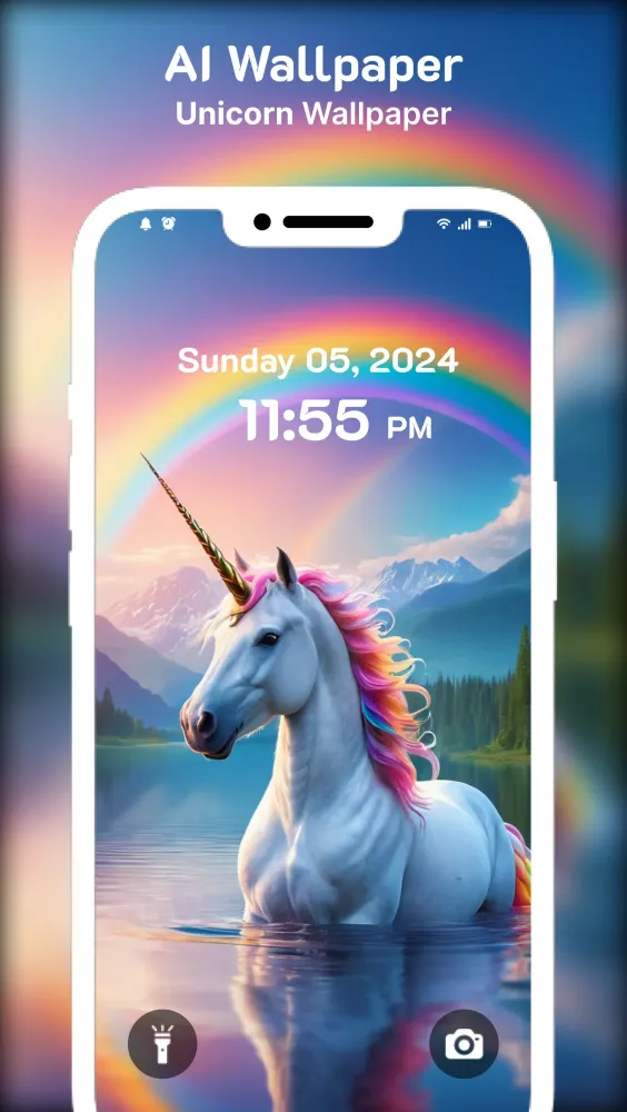 Tangkapan layar Unicorn Wallpaper - Background