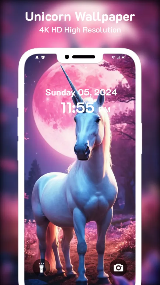 Tangkapan layar Unicorn Wallpaper - Background